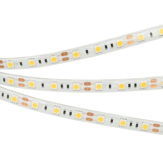 Светодиодная влагозащищенная лента Arlight 14,4W/m 60LED/m 5060SMD теплый белый 5M 014692(2)
