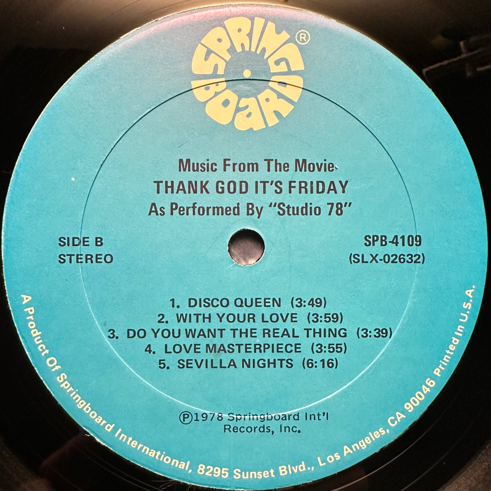 Studio '78 - Thank God It's Friday (США 1978г.)