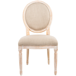 Стул Луи - Крем-брюле лен белый жемчуг Объект мечты