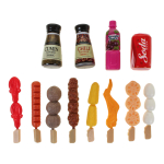 Игровой модуль "Барбекю" с продуктами, пакет QX1015-408