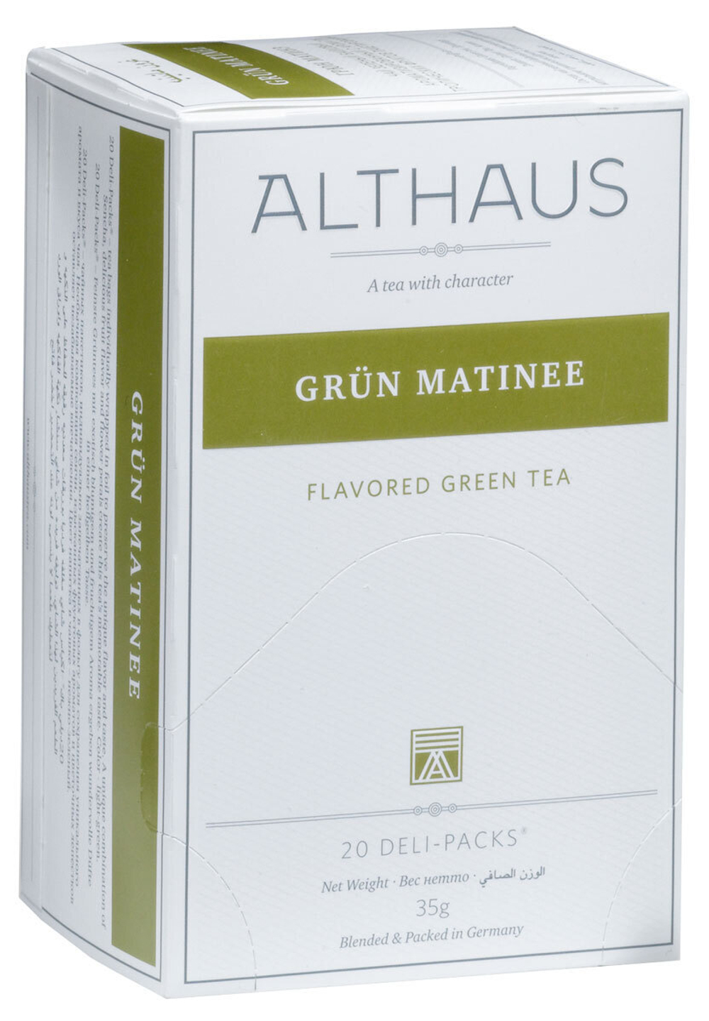 Althaus Sencha Select Organic, Изысканная Сенча Deli Pack чай зеленый в пакетиках, 20 шт
