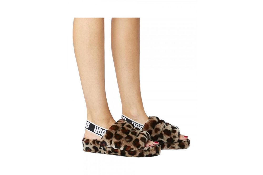 UGG Fluff Yeah Slide Leopard