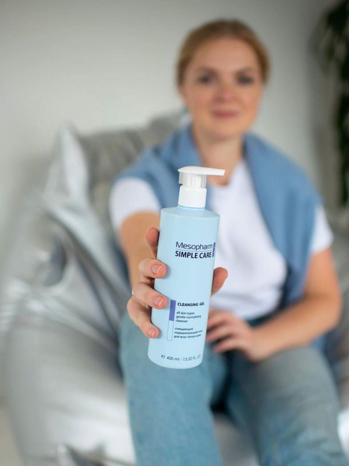 Mesopharm Simple Care - Гель очищающий универсальный для умывания CLEANSING GEL от Мезофарм, 400 мл