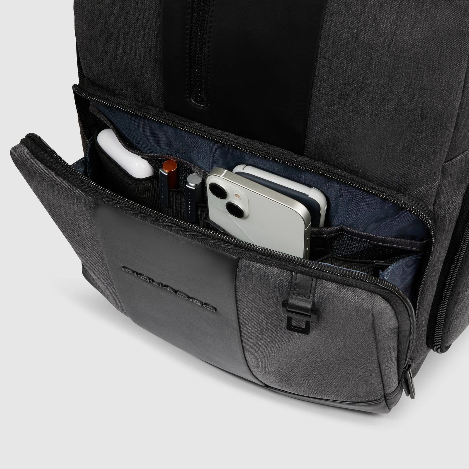 Рюкзак для ноутбука Piquadro BRIEF2 BagMotic/Grey-Nero
