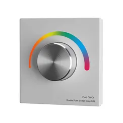 Роторная панель управления RF трехканальная 12-48В Цветная (RGB) 576Вт Lighting control 711027