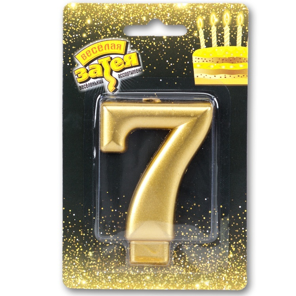 Свеча цифра 7