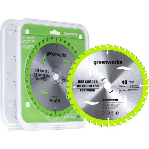 Диск пильный GREENWORKS 184x20х40T   2943307