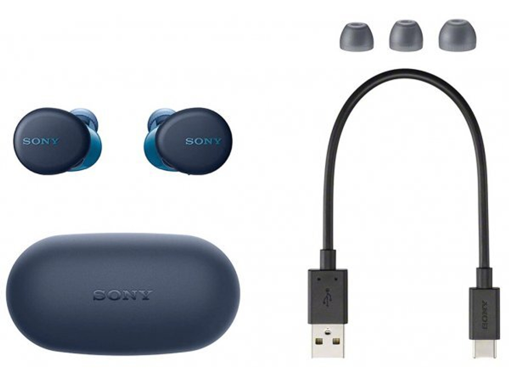 Беспроводные наушники Sony WF-XB700 blue