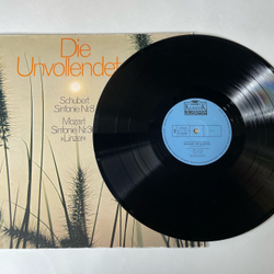 Винтажная виниловая пластинка LP Schubert Шуберт, Mozart Моцарт, Die Unvollendete (Германия 1977)