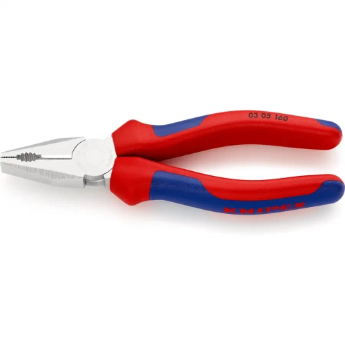 Плоскогубцы комбинированные хромированные 160 мм Knipex 03 05 160 SB