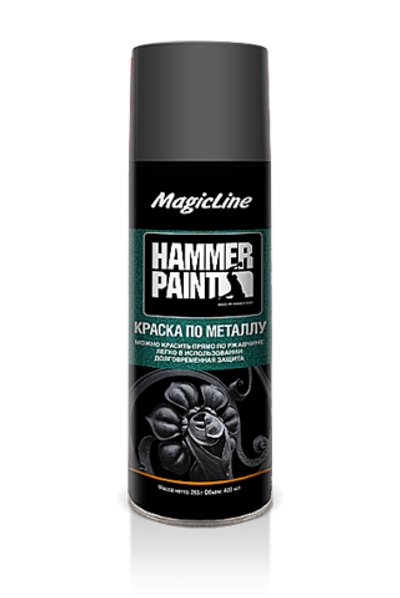 ML4002 Краска по металлу (молотковая) темно-серый (265г)