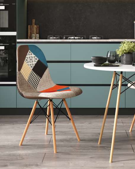 Стул Eames DSW пэчворк