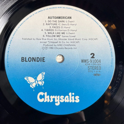Винтажная виниловая пластинка LP Blondie AutoAmerican (Japan 1980) (Obi) 7 дюймовка в комплекте (Call Me)