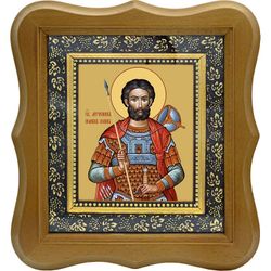 Иоанн Воин святой мученик. Икона на холсте.