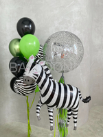 Набор шаров "Зелень и зебра" Дизайн № 3