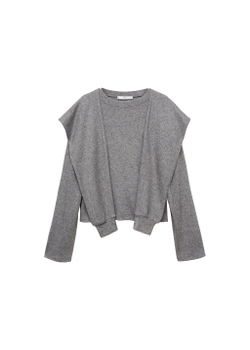 Толстовка с украшенными рукавами