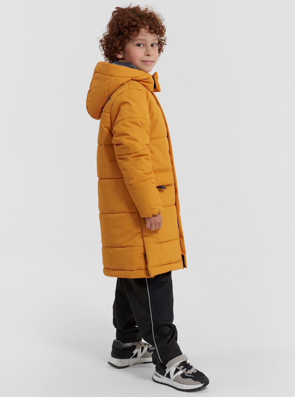 Пальто детское MIGELE NORPPA желтая горчица