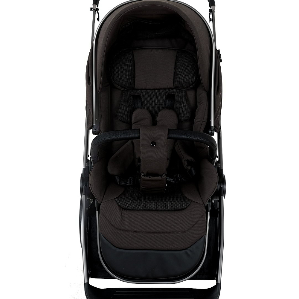 Детская коляска Pituso Teffy 3 в 1 с автокреслом Baesa Black Turkish Coffee/Graphite