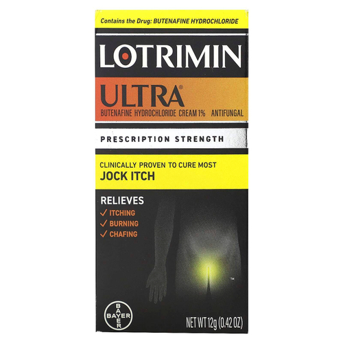 Lotrimin, Ultra, крем от пахового дерматомикоза, 12 г (0,42 унции)