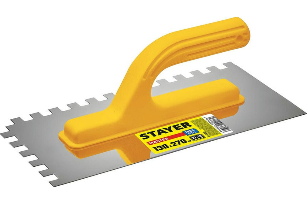 08012-10 STAYER 130х270мм зуб 10х10мм штукатурная гладилка