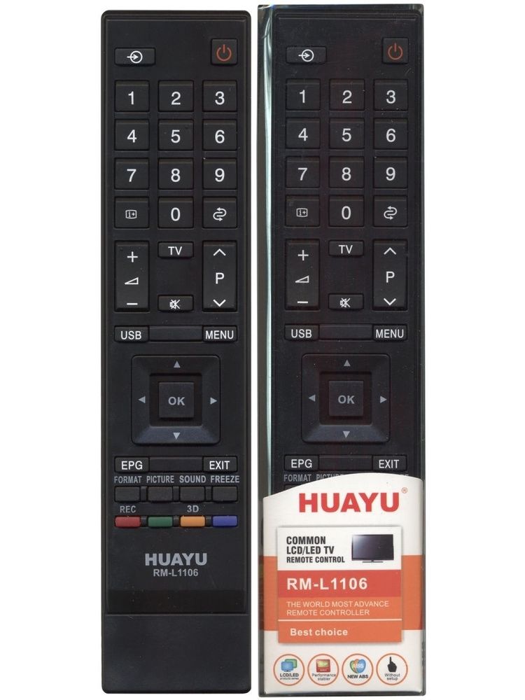 Универсальный пульт Huayu для Toshiba RM-L1106