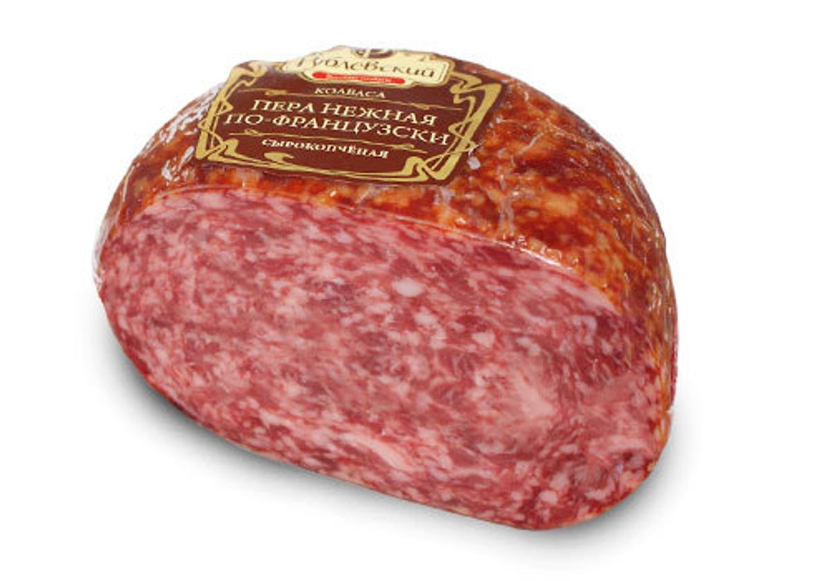 Колбаса сырокопченая Пера нежная по-французски, кусок~400г