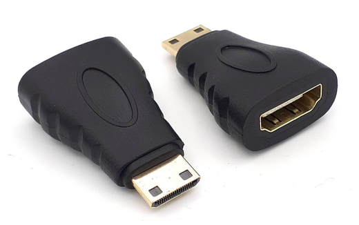 Переходник цифровой miniHDMI (M) -- HDMI (F) V1.4