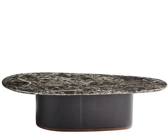 Журнальный столик JK, 120х80х32 см, черный мрамор