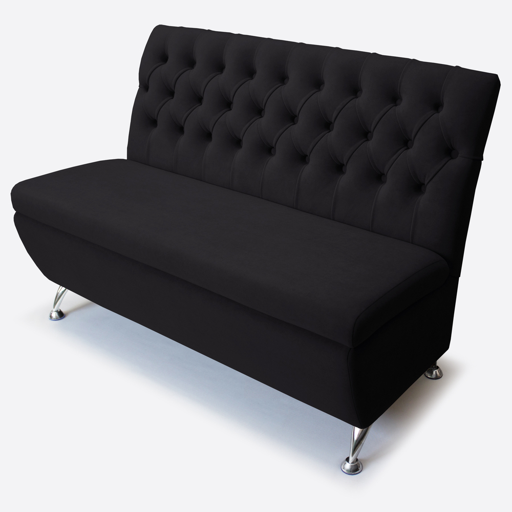 NEW! Диван прямой "Форма" Black (черный) 120 см