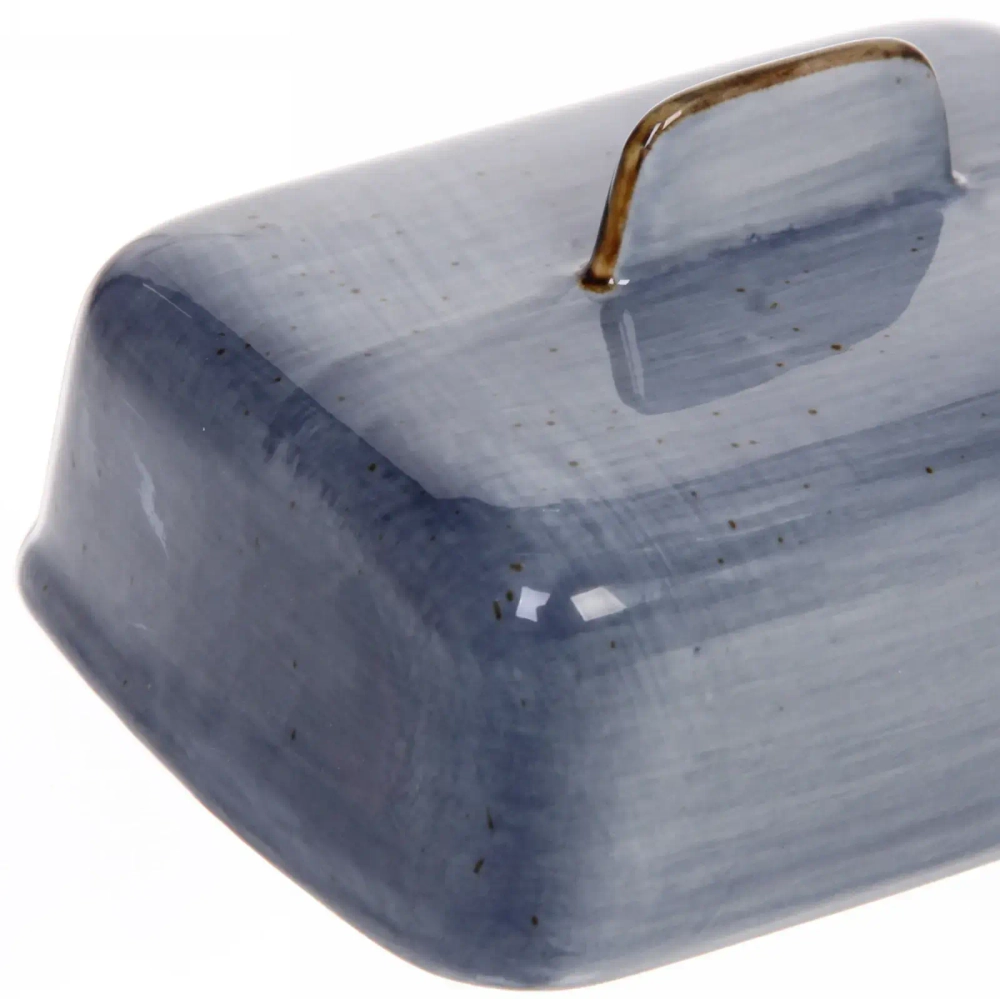 Масленка керамическая «Corsica blue» 16,5*13*7,8см