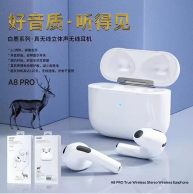 WK Bluetooth Headphones IDEAL Series A8 Pro White MOQ:10