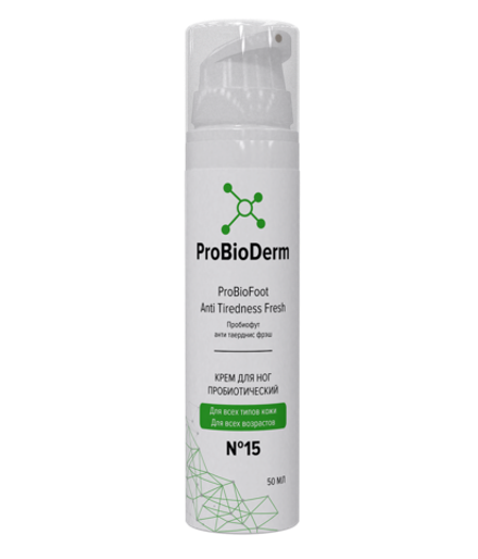 №15 Крем пробиотический для ног ProBioFoot Anti Tiredness Fresh, 50 мл (7,4 б)