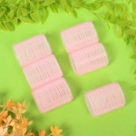 Бигуди липучки, 6шт., однотонные, цвет микс, d-4,5