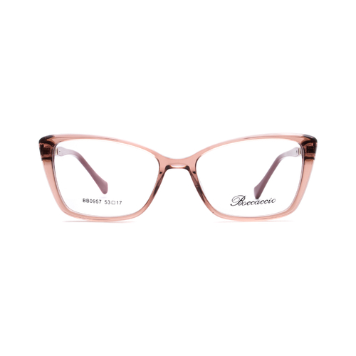 Оправа бабочка Boccaccio BB0957 C2 прозрачно-розовый/золотой (Китай)