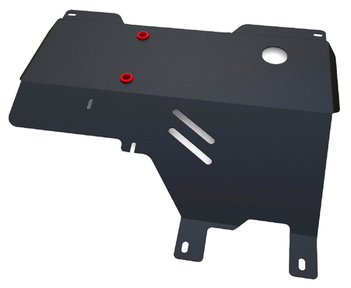 Защита картера и КПП АвтоБроня для Haima 3 (V - 1.8) 2010-2013, сталь 1.8 мм, с крепежом, 111.07001.1