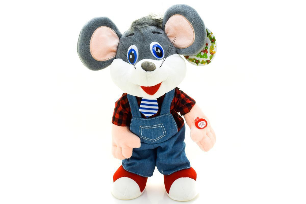 Мягкая игрушка муз. Мышь 29см, поет, танцует, пакет