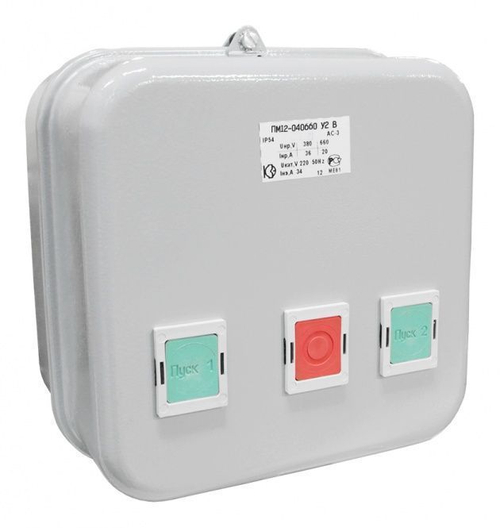 Пускатель магнитный ПМ12-040660 У3 В 380В 4з+2р КЗЭ