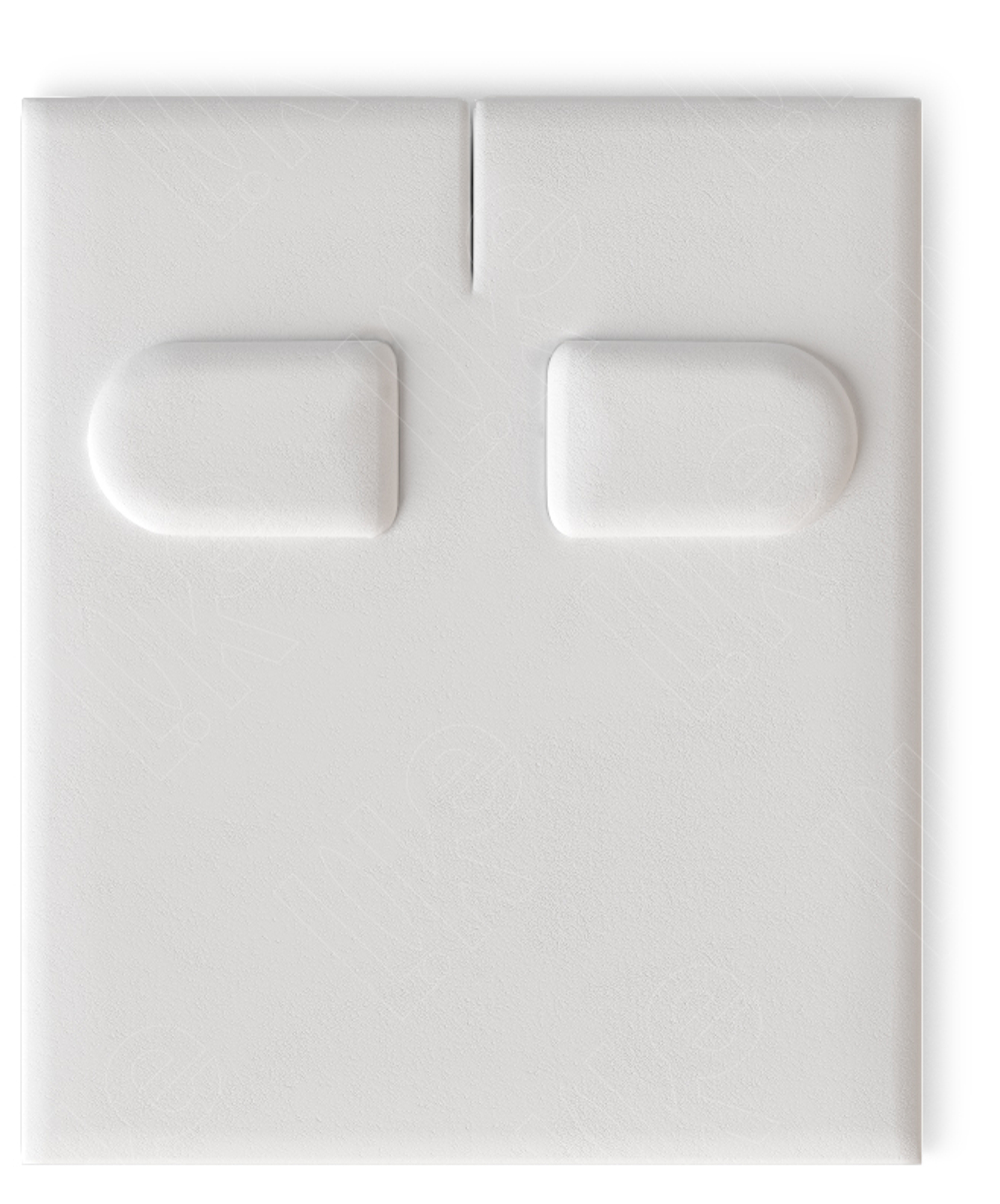 Вкладыш 09/наклонный/для серег/2 язычка/прорезь для нитки