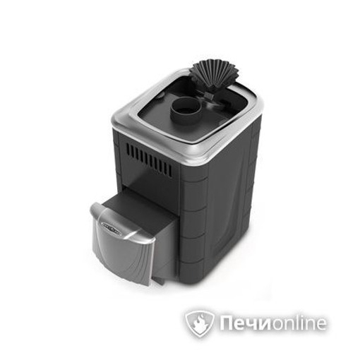 Дровяная печь-каменка TMF Гейзер Мини 2016 Inox ДН ЗК антрацит