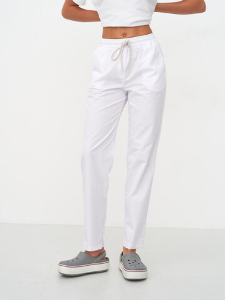 Брюки женские м544 toray стретч белый