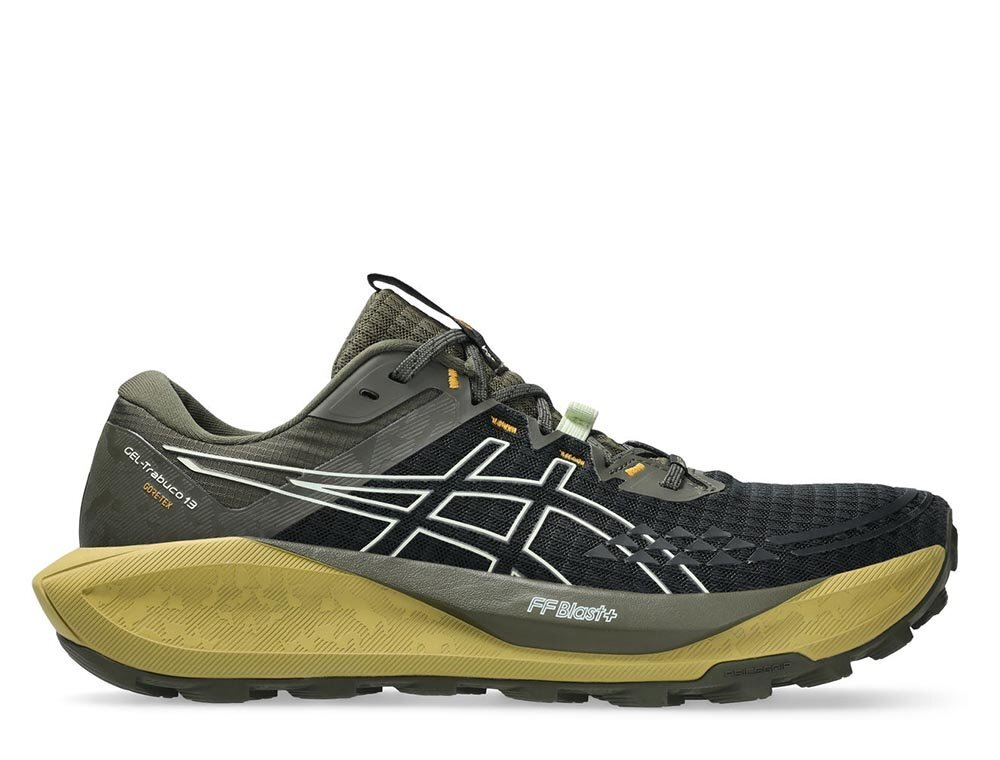Мужские беговые кроссовки Asics Gel-Trabuco 13 Gore-Tex Черно-Оливковые