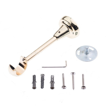 Кронштейн стеновой открытый d25 мм однорядный, цвет золото