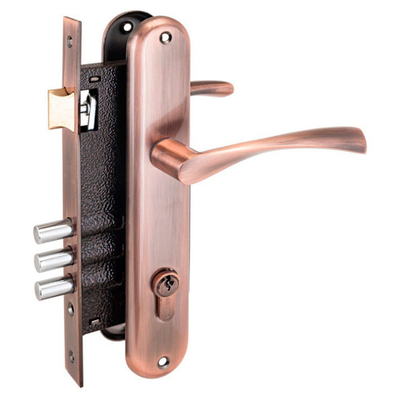 Замок Аллюр врезной 0203 AC ст. медь с ручками