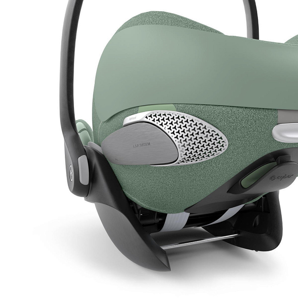 Коляска 3 в 1 Cybex Priam IV Rosegold complete и автокресло Cloud T i-Size Leaf Green Plus Peach Pink