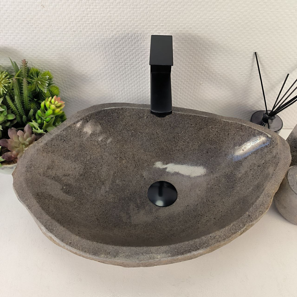 Раковина из речного камня RS-65411 53*36*15 0857