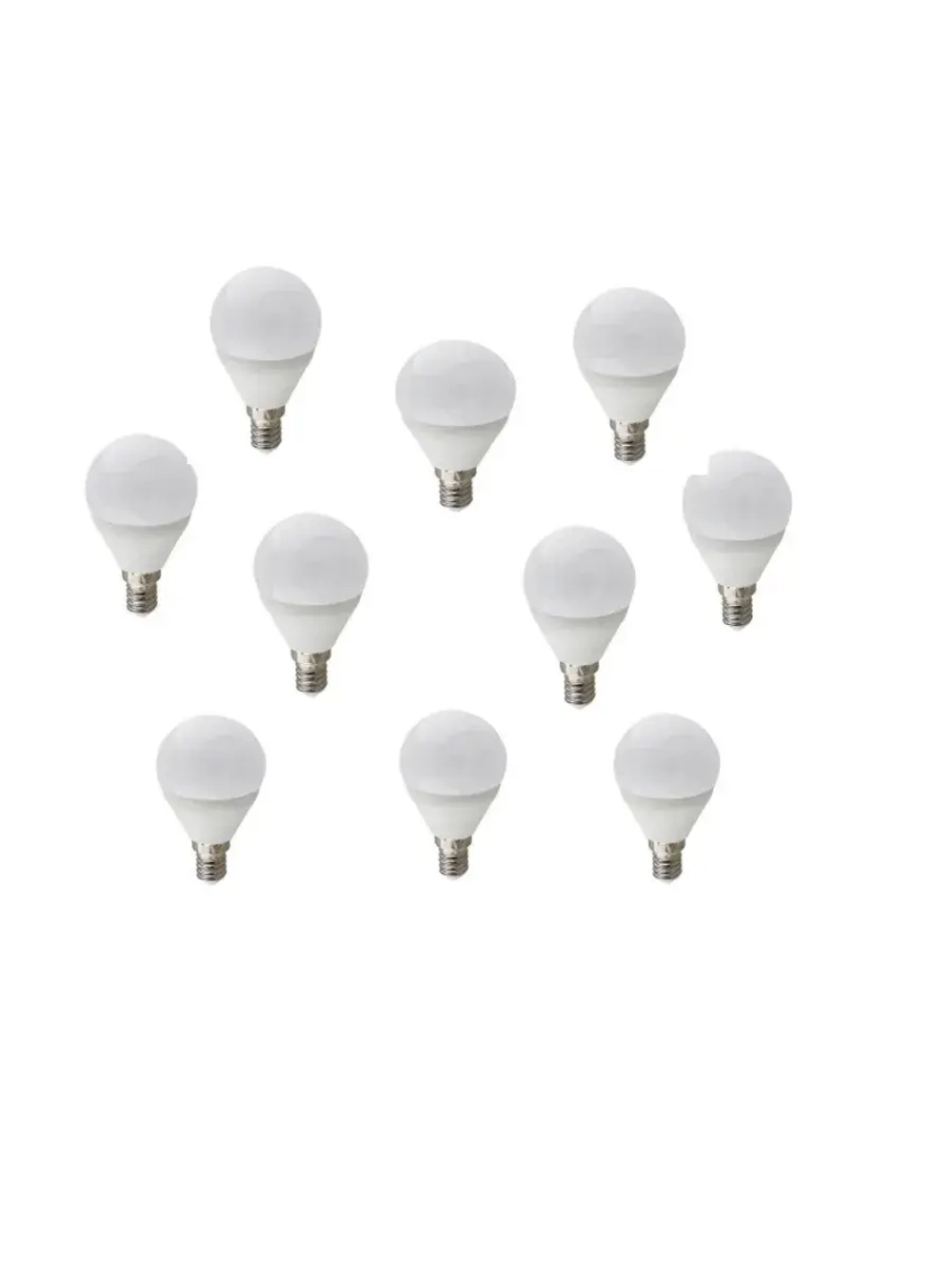 10 шт Светодиодная лампа Premium 8W G45 220V E14 4000K шар