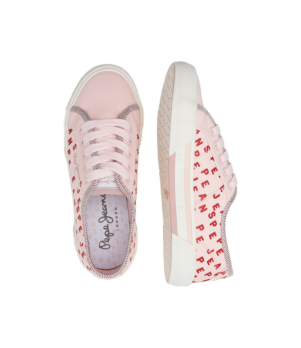 кеды brady shine g Pepe Jeans London - розовый(PGS30562)