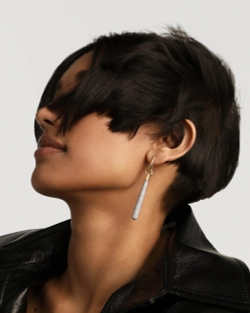 Одиночная серьга Pav Supreme Jupiter серебро 925 пробы покрытое золотом