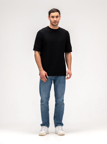 Футболка мужская плотная. Уголь