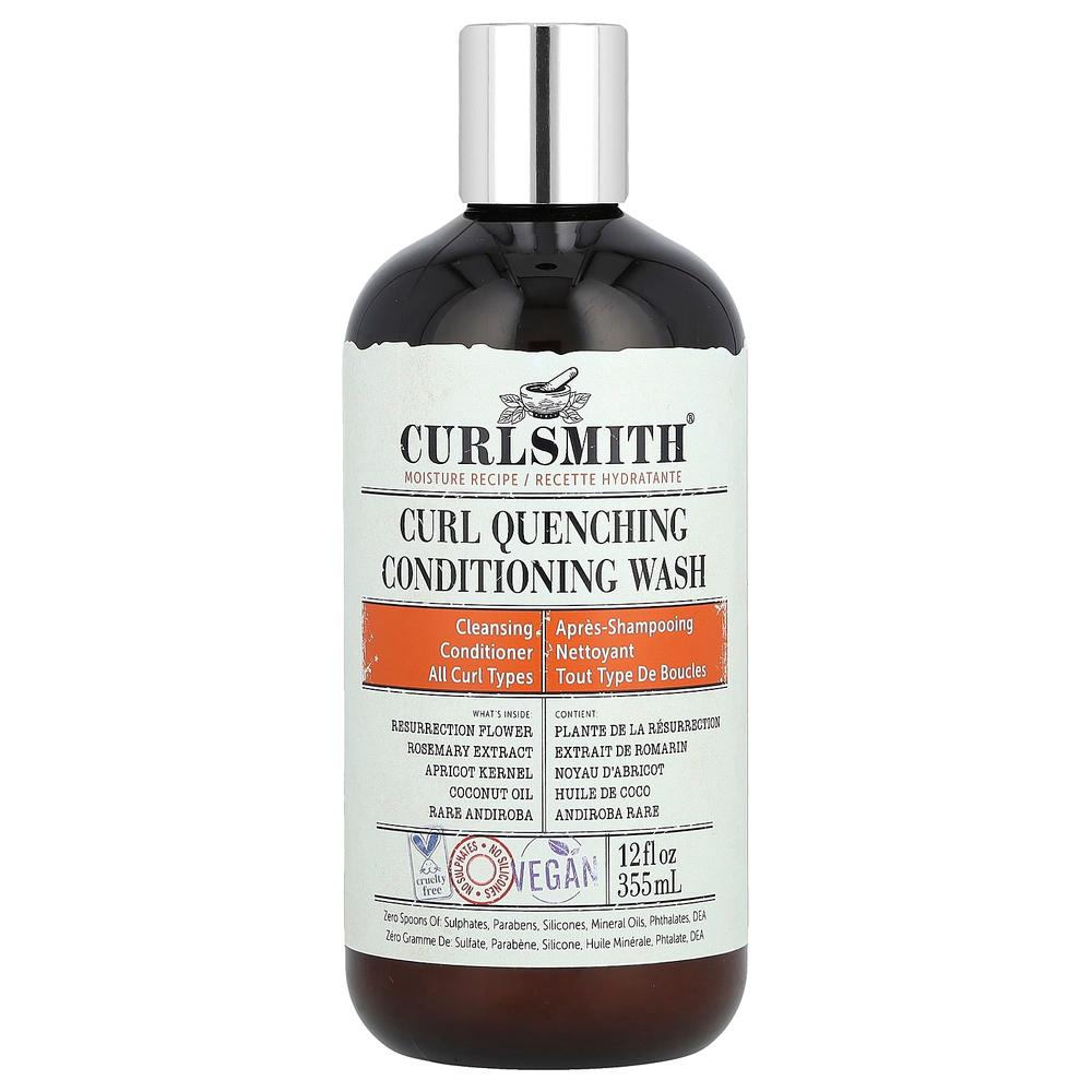Curlsmith, Curl Quenching Conditioning Wash, для всех типов волос, 355 мл (12 жидк. унц.)